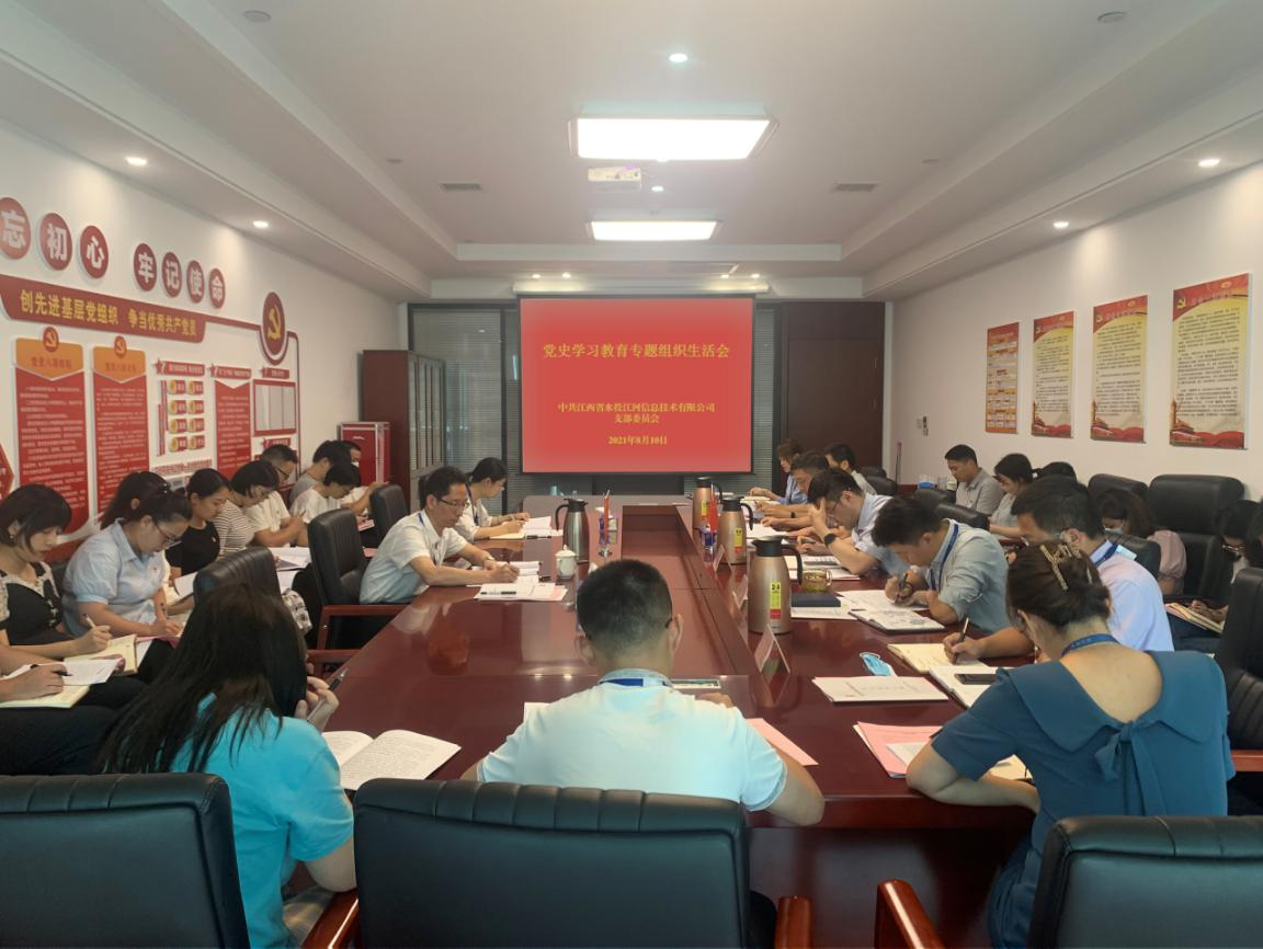江河信息党支部召开党史学习教育专题组织生活会